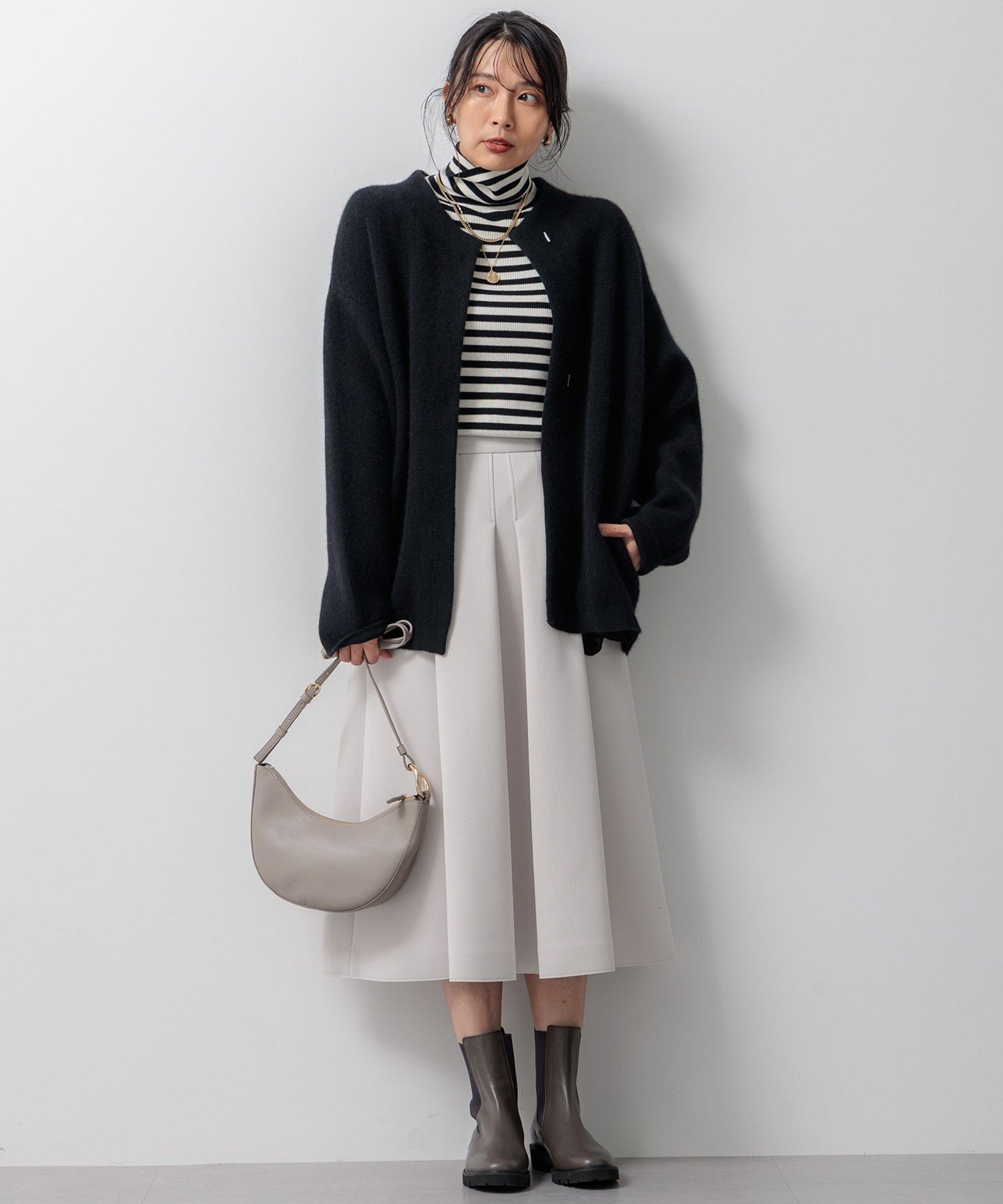 23区｜【CLASSY.11月号掲載/洗える】ラクーンブレンドダブルフェイス