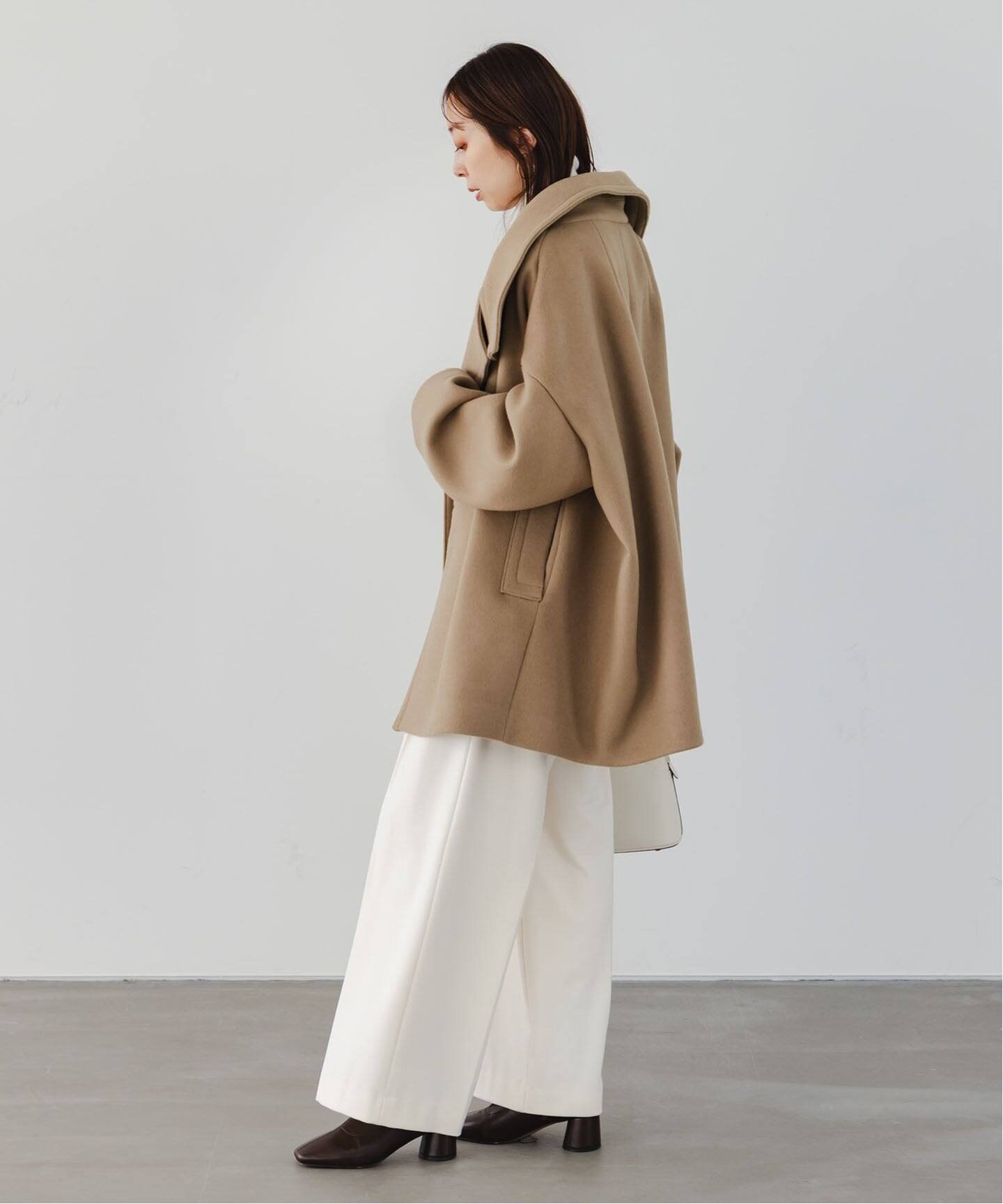 NOBLE｜《追加》スタンドカラーオーバーコート | Rakuten Fashion(楽天