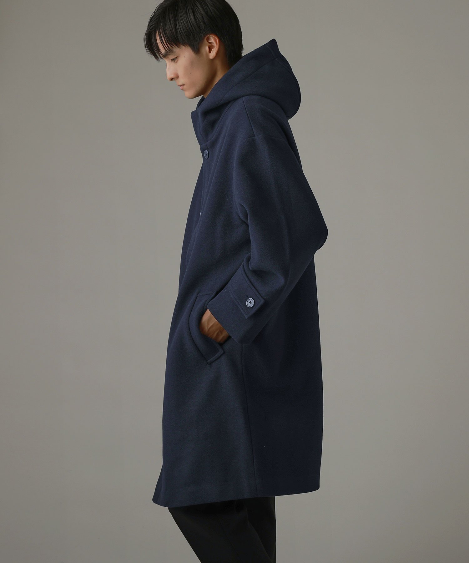 THE CASUAL｜メルトンフーデッドコート | Rakuten Fashion(楽天