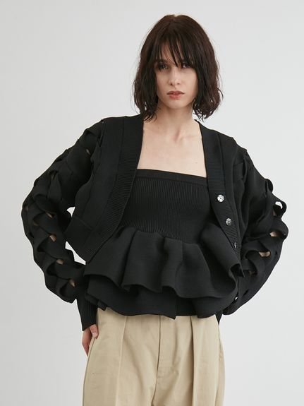 styling/｜ラッフルニットベアトップ | Rakuten Fashion(楽天