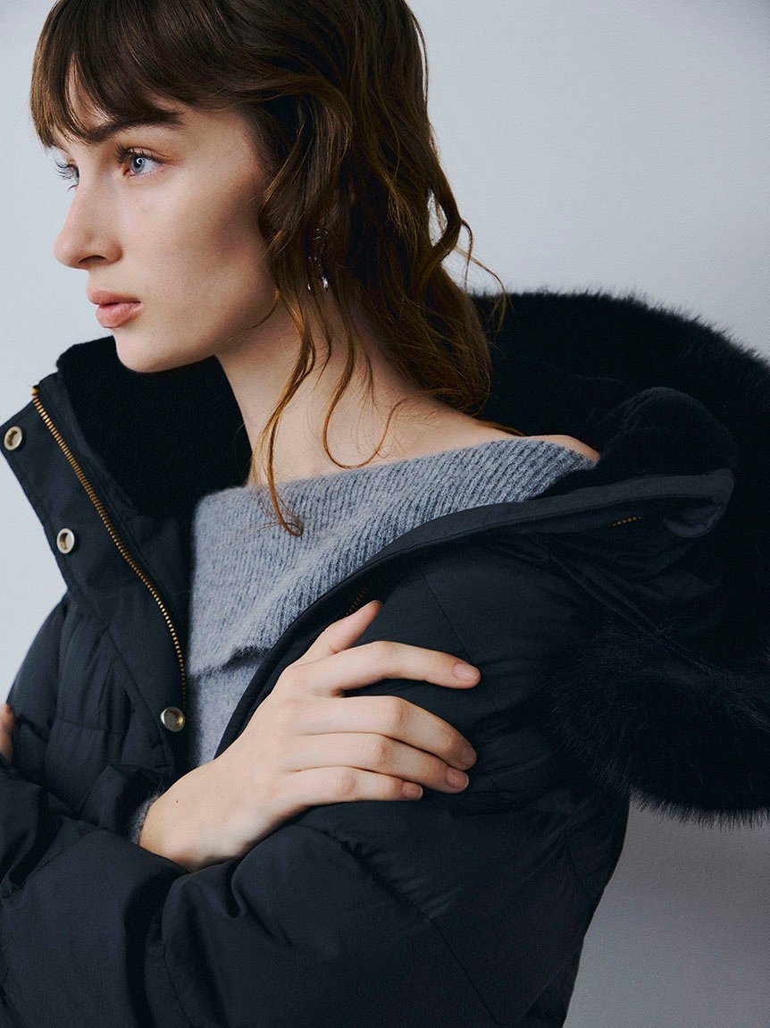 FRAY I.D｜フードファーロングダウンコート | Rakuten Fashion(楽天