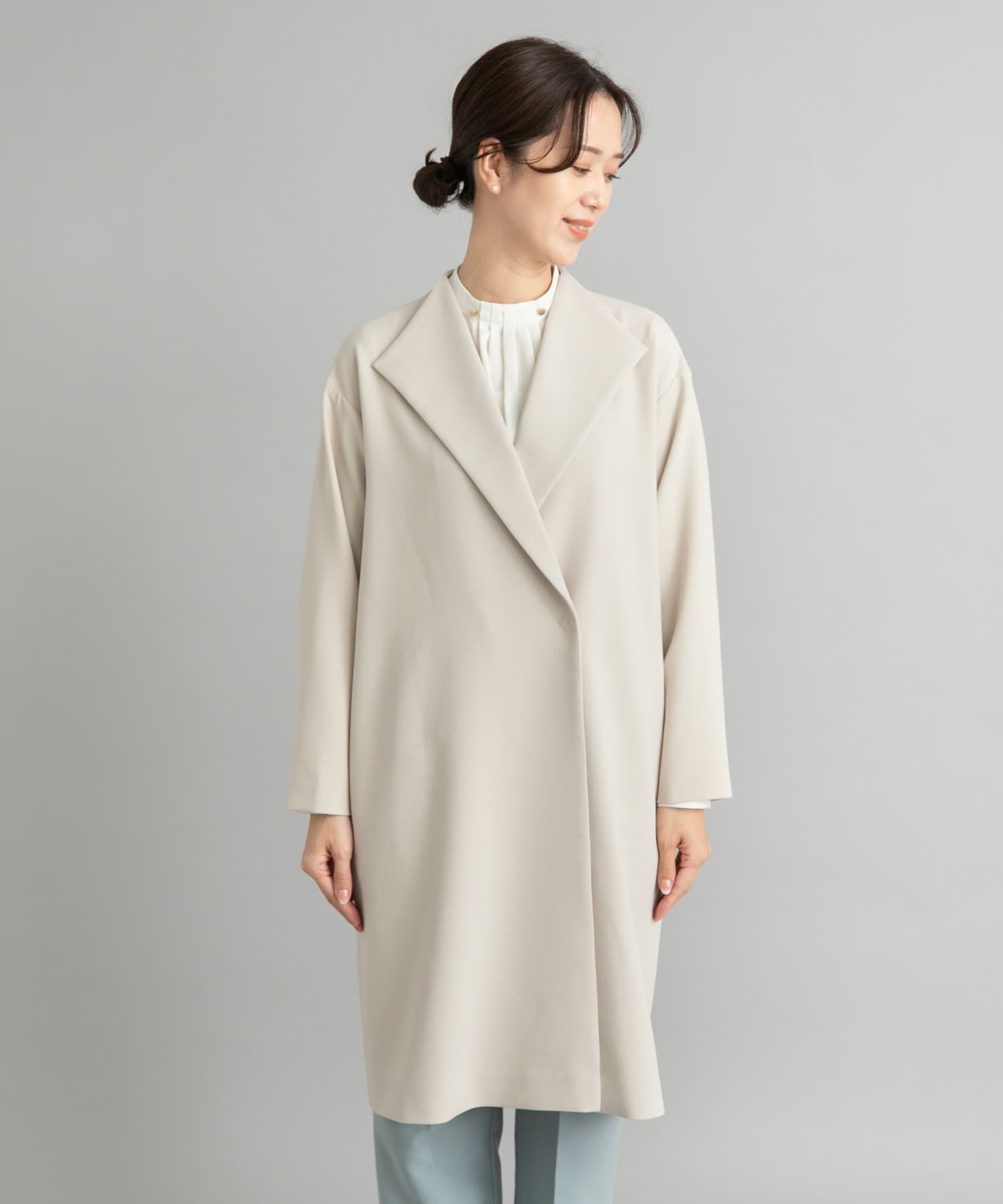 URBAN RESEARCH DOORS｜ダブルクロスガウンコート | Rakuten Fashion