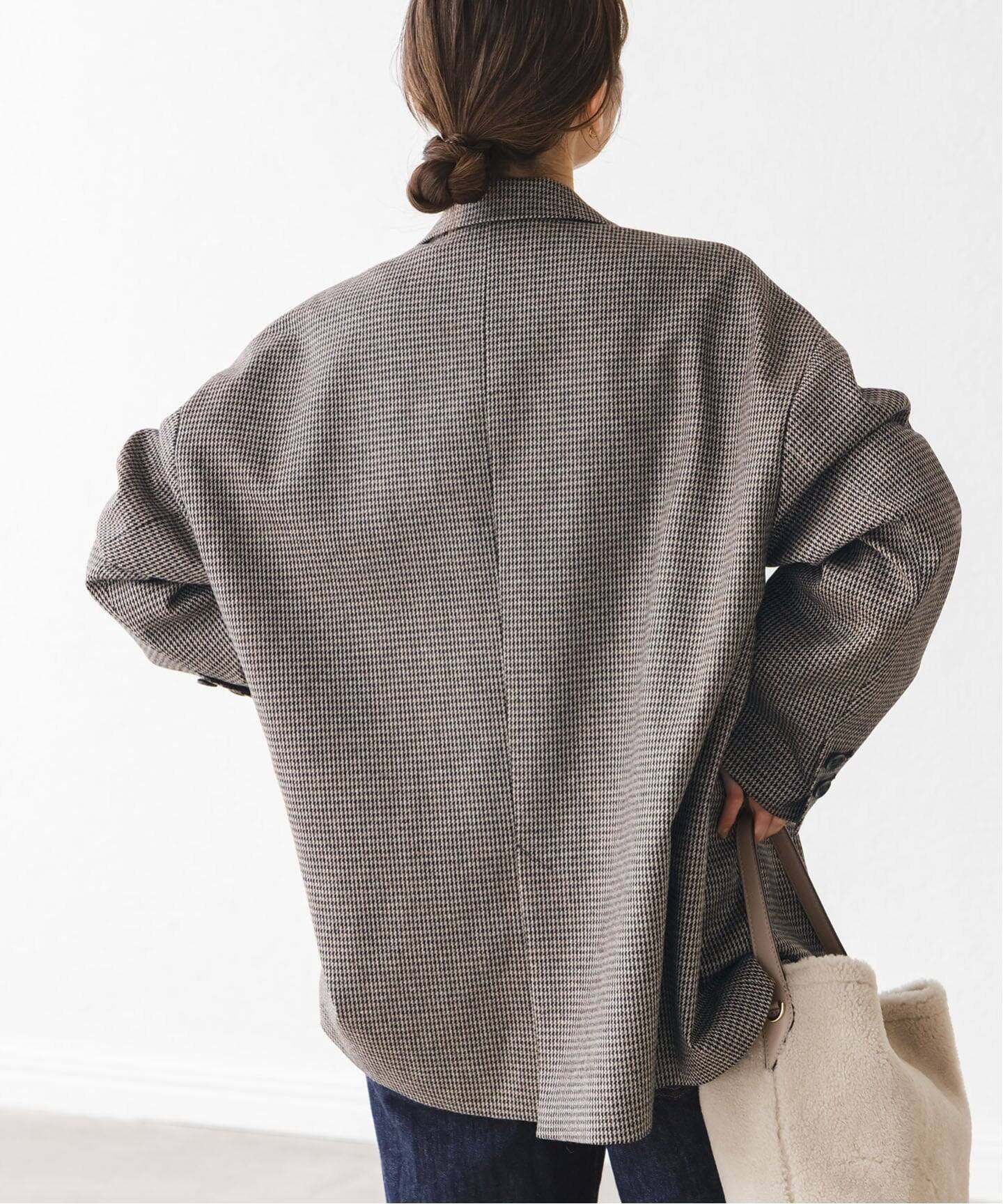 NOBLE｜《追加》オーバーサイズチェックジャケット | Rakuten Fashion