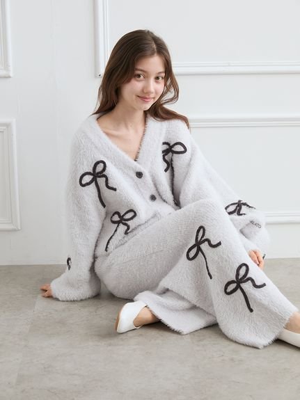 gelato pique｜【HALLOWEEN】リボンフェザーカーディガン | Rakuten