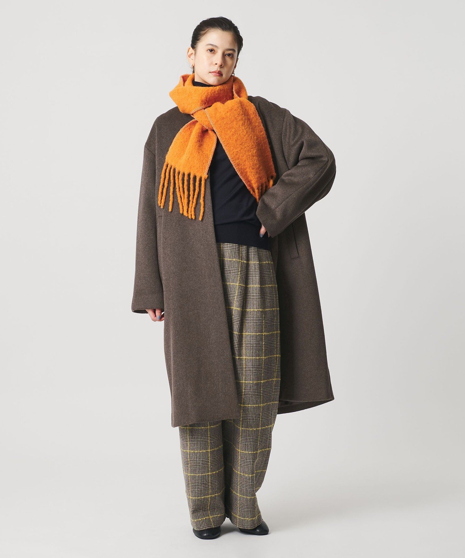 BEAUTY&YOUTH UNITED ARROWS｜毛ナイロン ノーカラーコート | Rakuten