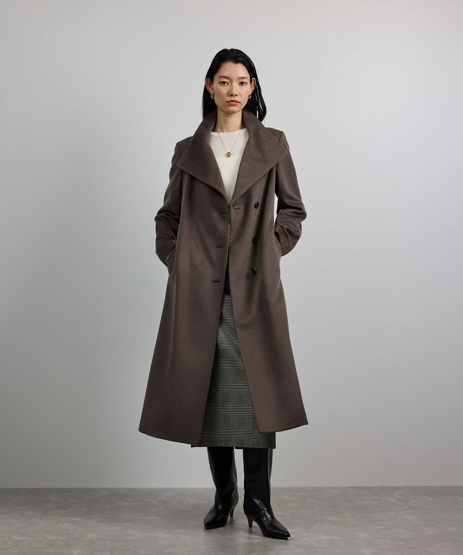 ROPE'｜プレミアムカシミヤ ロングコート【逸品・マルチWAY】【25AW