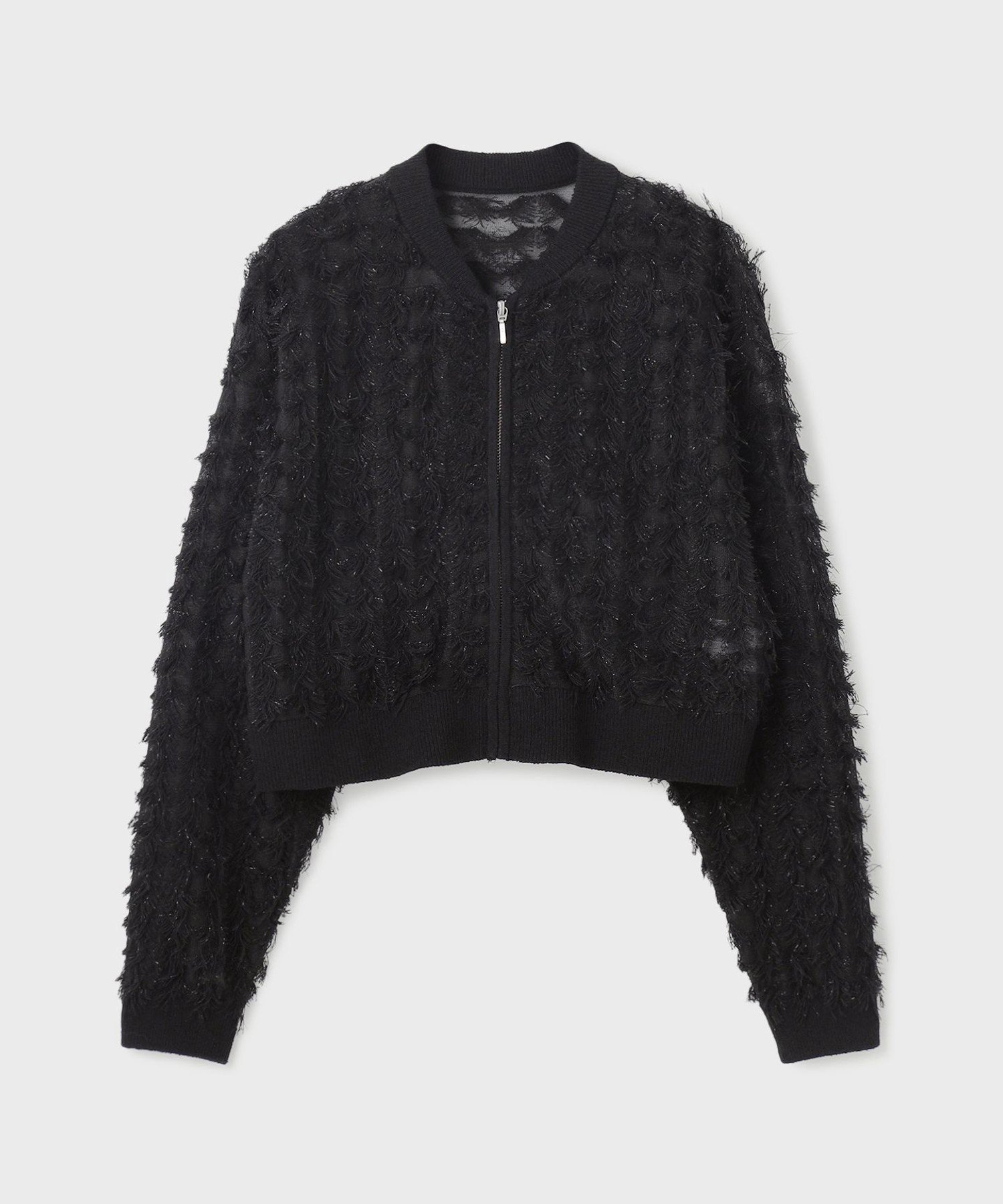 GRACE CONTINENTAL｜フリンジニットzipカーディガン | Rakuten Fashion