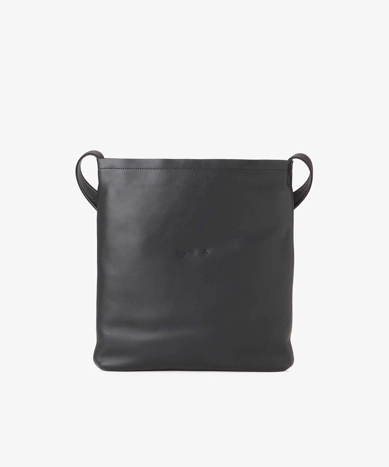 agnes b.｜レザーショルダーバッグ 
