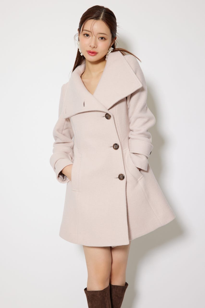 rienda｜25オーバーネックシンデレララインミニコート | Rakuten