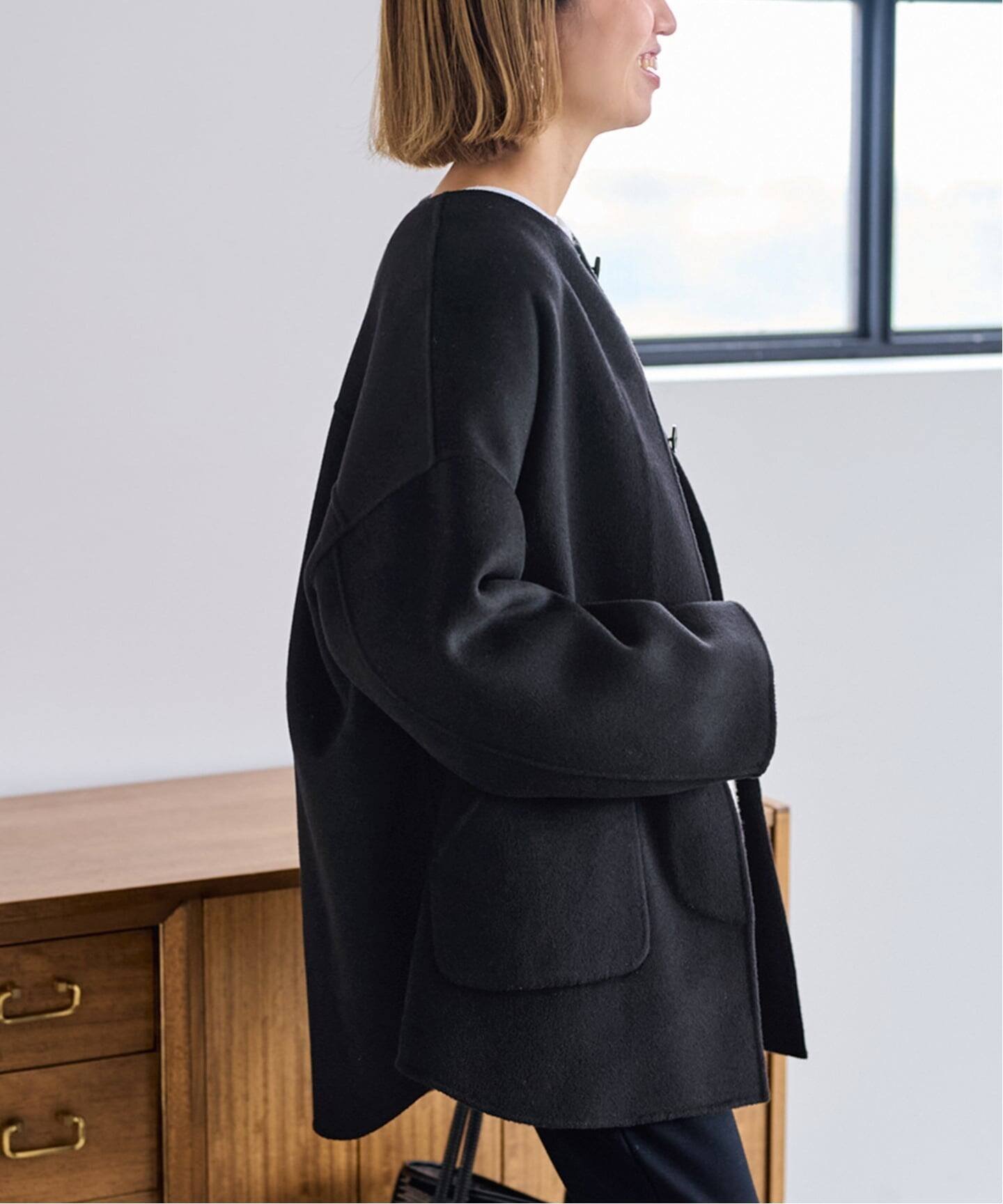 FRAMeWORK｜≪WEB限定追加≫ハミルトンリバークルーネックコート