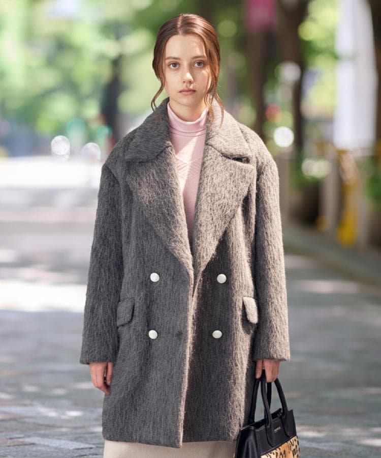 DRESSTERIOR｜モヘヤ混シャギーチェスターコート | Rakuten Fashion