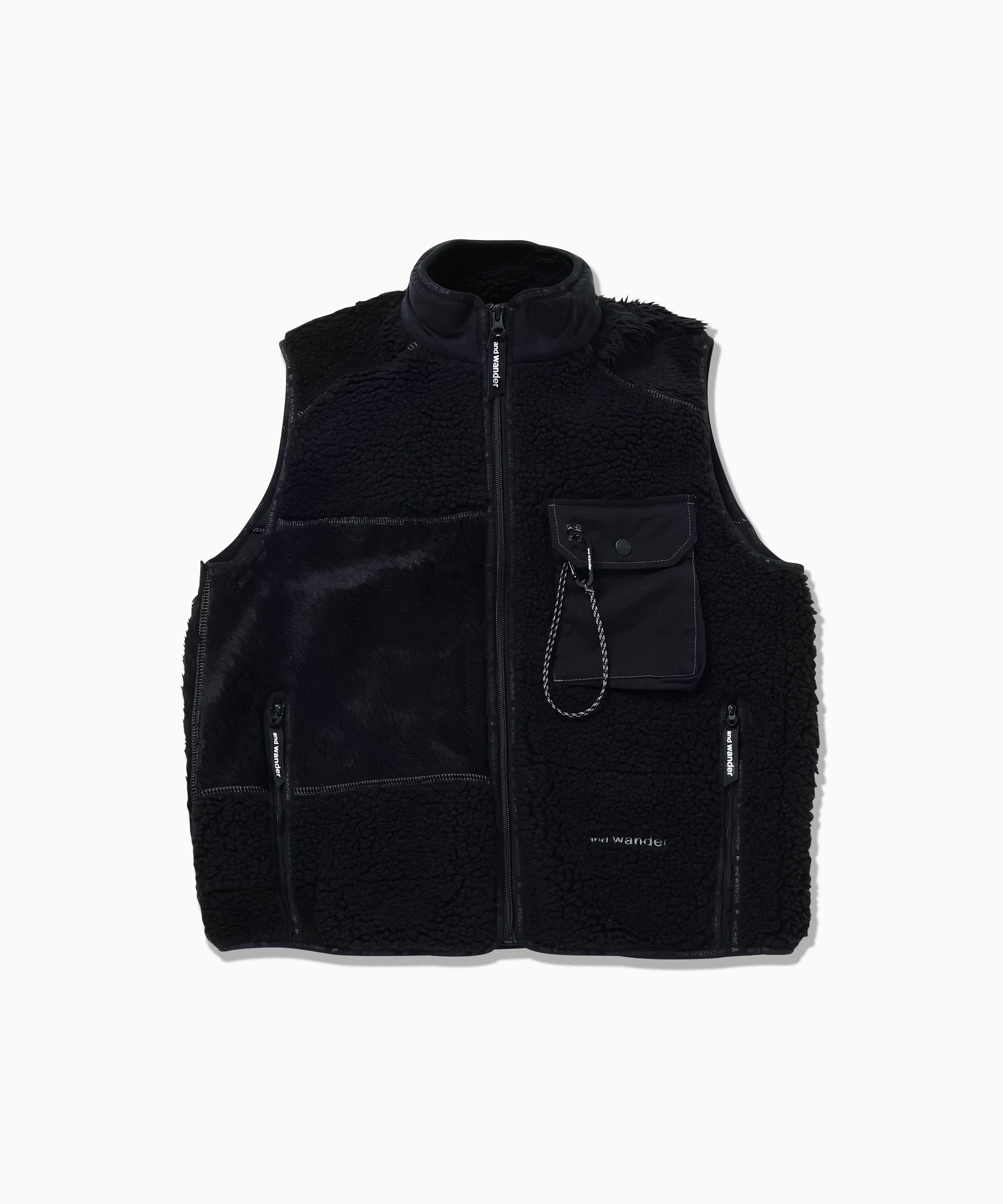 and wander｜Mix boa vest | Rakuten Fashion(楽天ファッション／旧