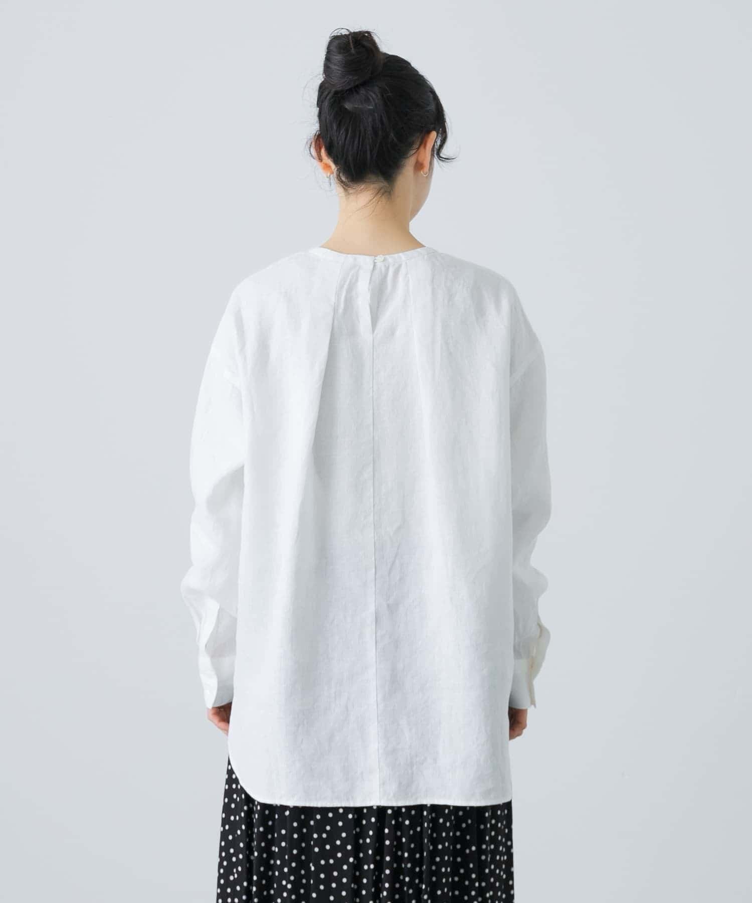 かぐれ｜リネンクルーネックプルオーバー | Rakuten Fashion(楽天