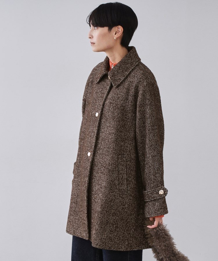 OPAQUE.CLIP｜ヘリンボーンステンカラーコート | Rakuten Fashion(楽天