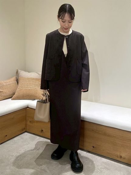 Mila Owen｜【セットアイテム】クルーネックニット×Aラインキャミ