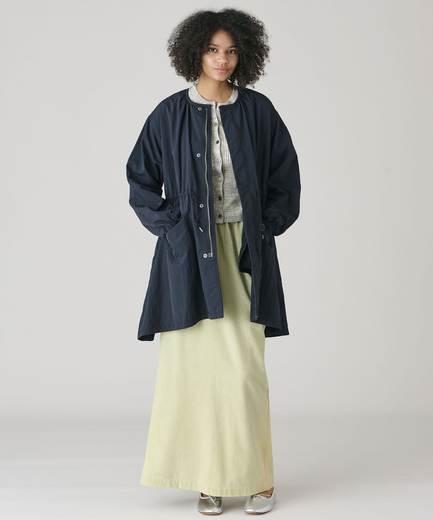 Bshop｜LE GLAZIK | ナイロン ノーカラーコート WOMEN | Rakuten