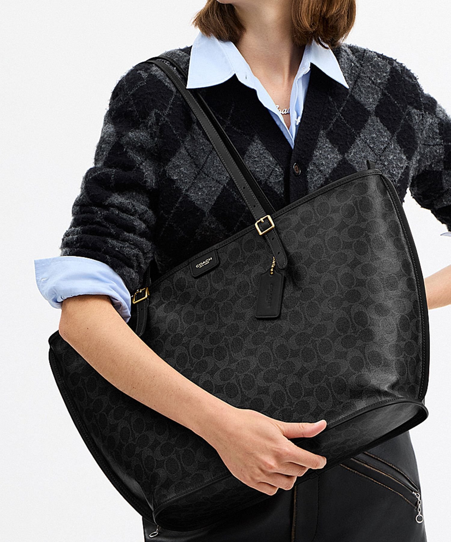 COACH｜【公式】タクシー トート バッグ・シグネチャー キャンバス