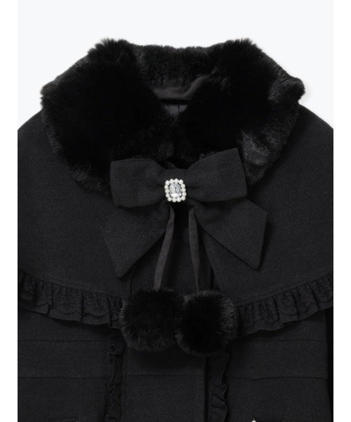 NOEMIE｜ゴシックフリルレースアップケープコート | Rakuten Fashion