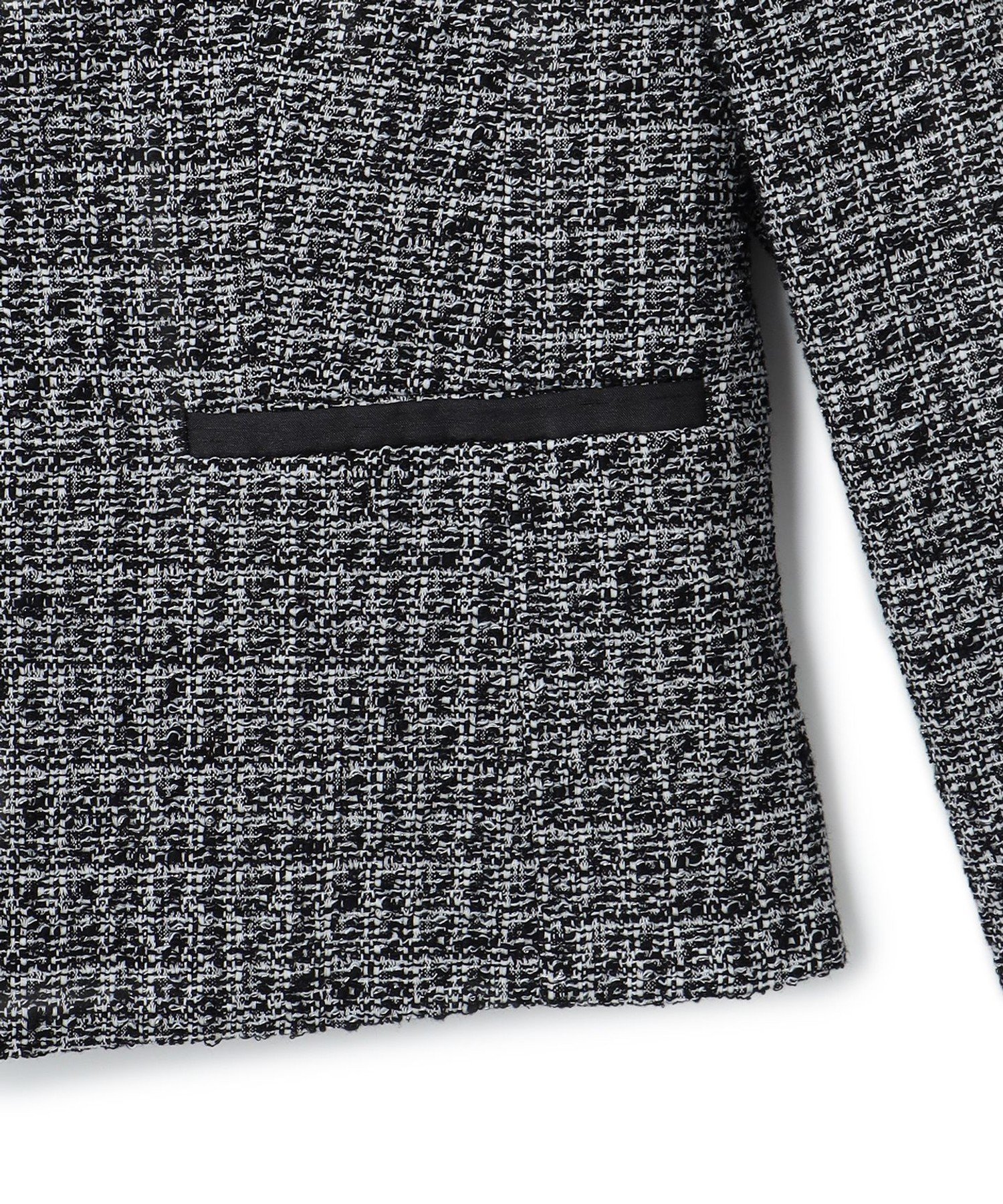 23区｜【セットアップ対応】シャインツイードストレッチ ノーカラー