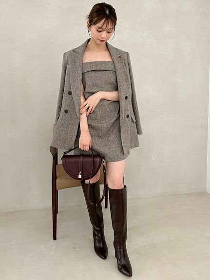 SNIDEL｜オーバーサイズウールジャケット | Rakuten Fashion(楽天
