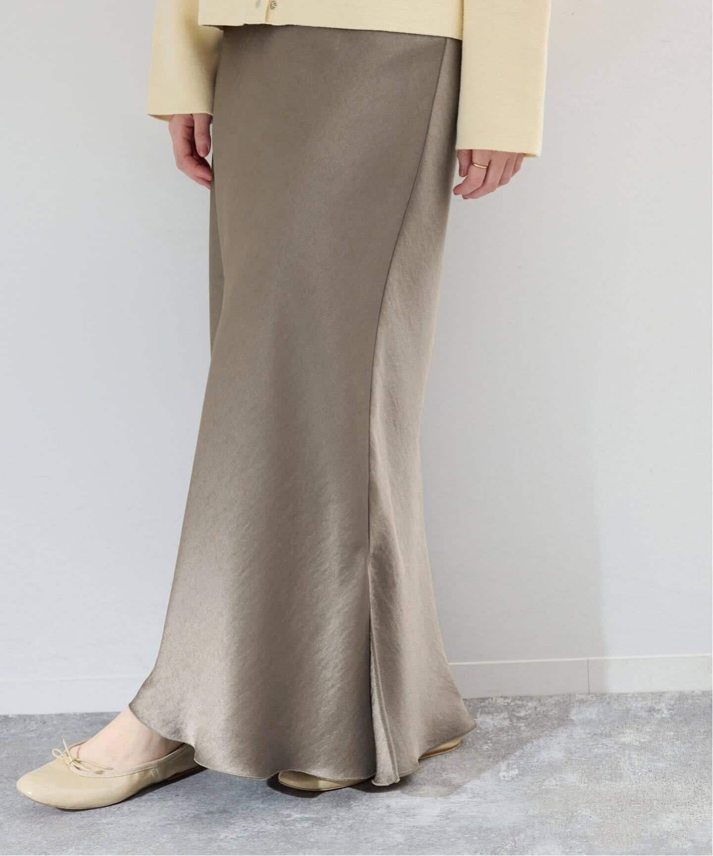 IENA｜《追加16》ダブルサテンスカート | Rakuten Fashion(楽天