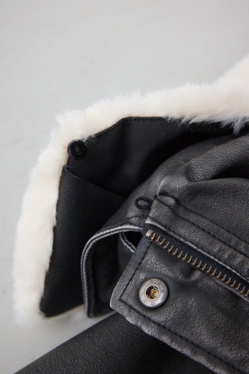 AZUL by moussy｜ビンテージフェイクレザーシングルブルゾン | Rakuten