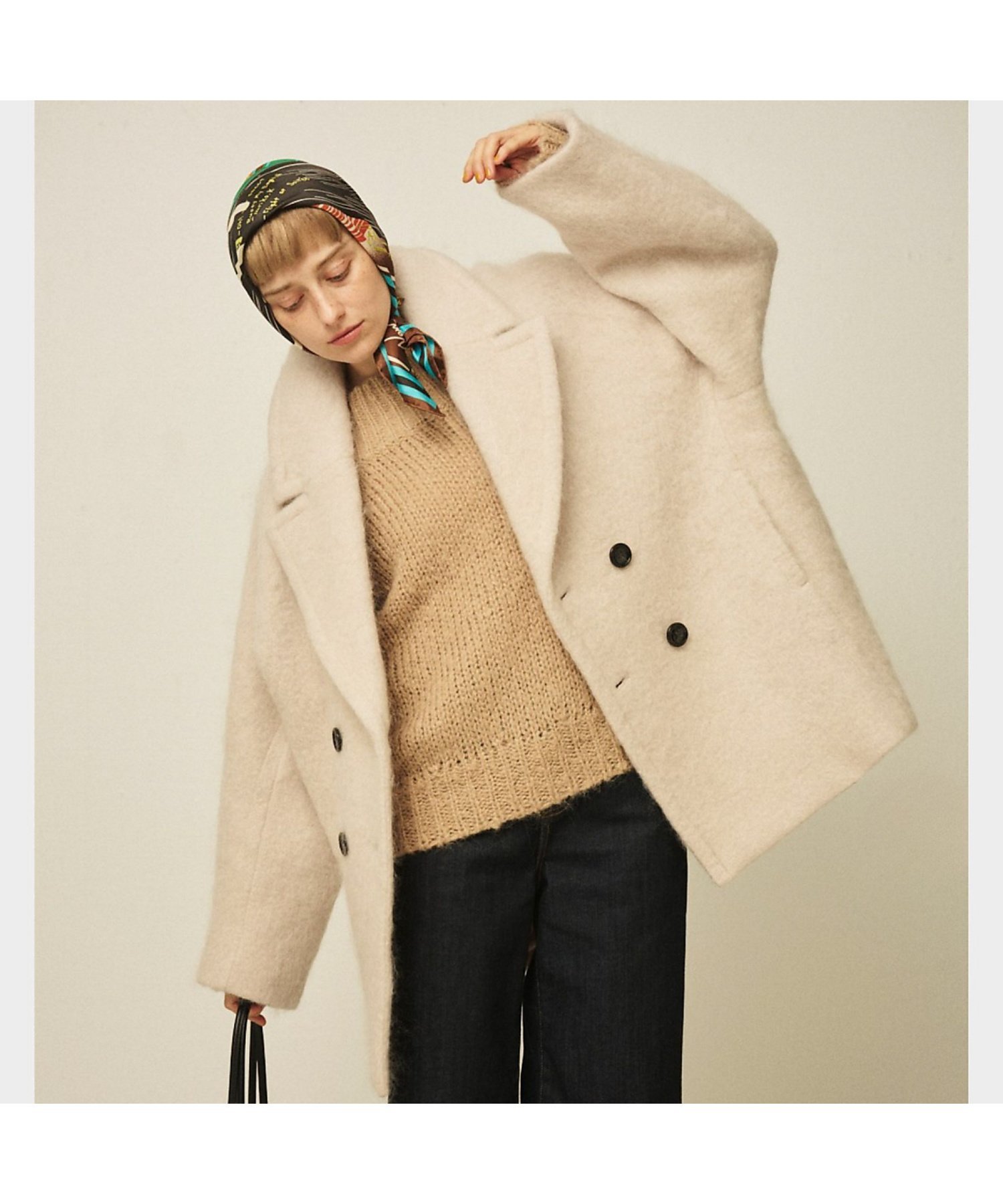 Rouge vif la cle｜【manipuri/マニプリ】レコード柄シルクスカーフ 65