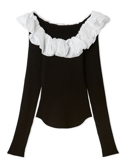 SNIDEL｜シアーフリルニットプルオーバー【カンヘウォン着用