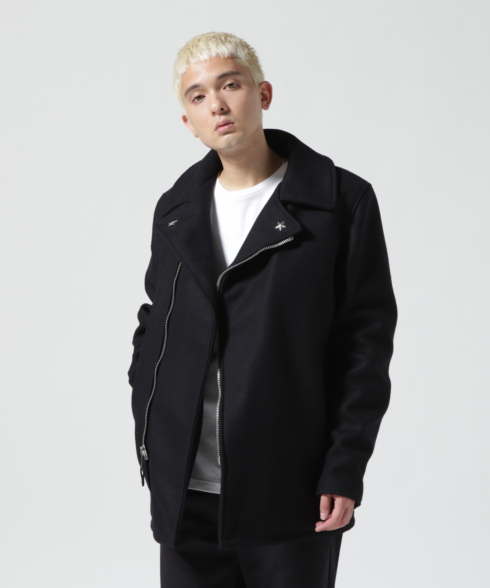 Schott｜766US MELTON ZIP UP P-COAT/メルトン ジップアップ
