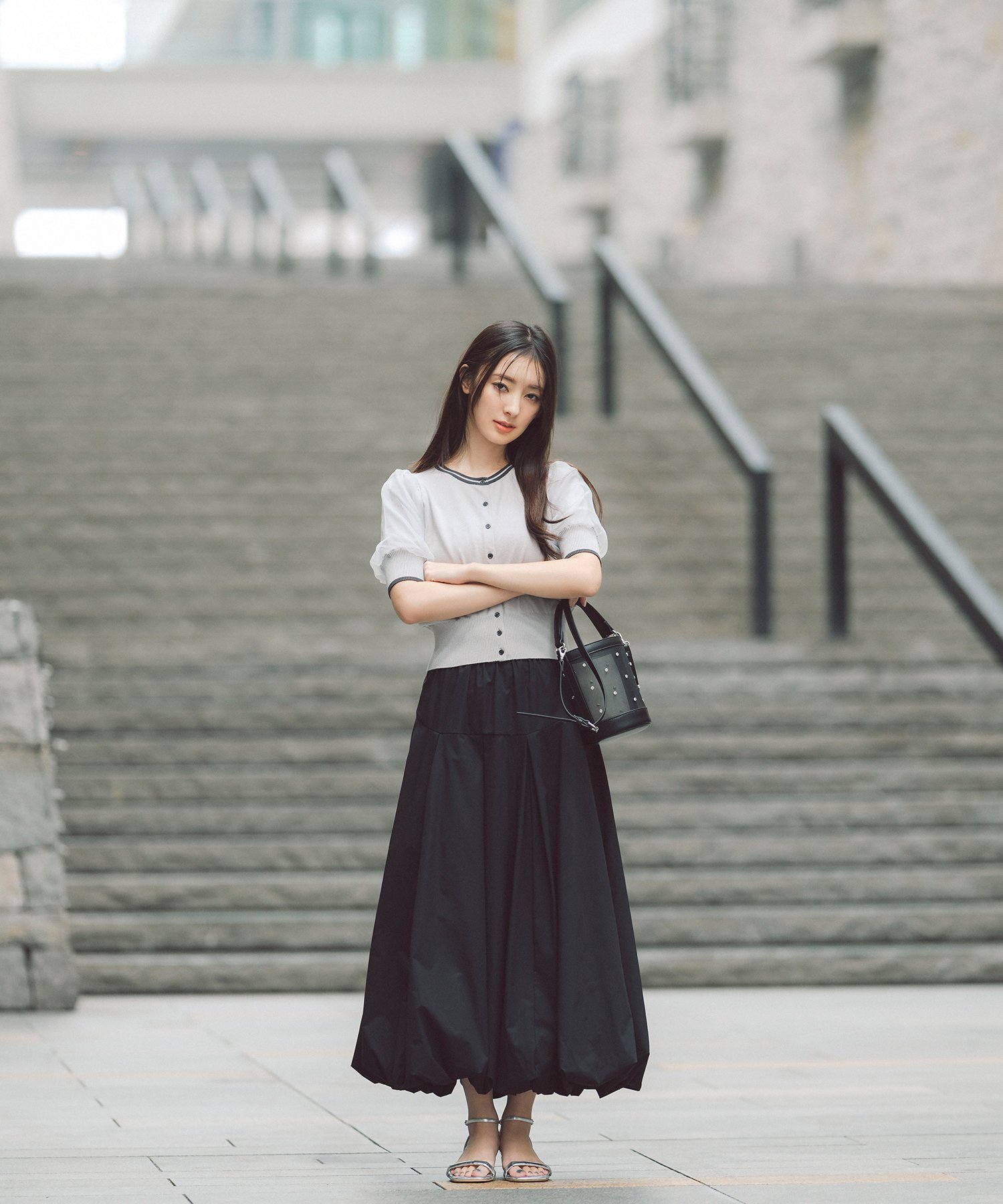 NATURAL BEAUTY BASIC｜切替タックバルーンスカート | Rakuten Fashion