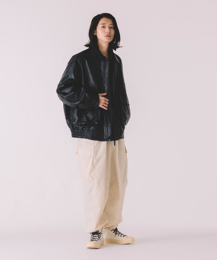 FREAK'S STORE｜フェイクレザー ジップアップ ブルゾン 24AW 25AW