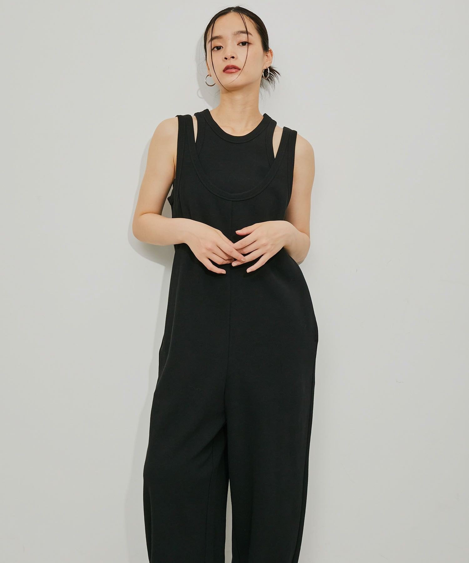 ADAM ET ROPE'｜【サステナブル】Wフェイスジャージーセットロンパース