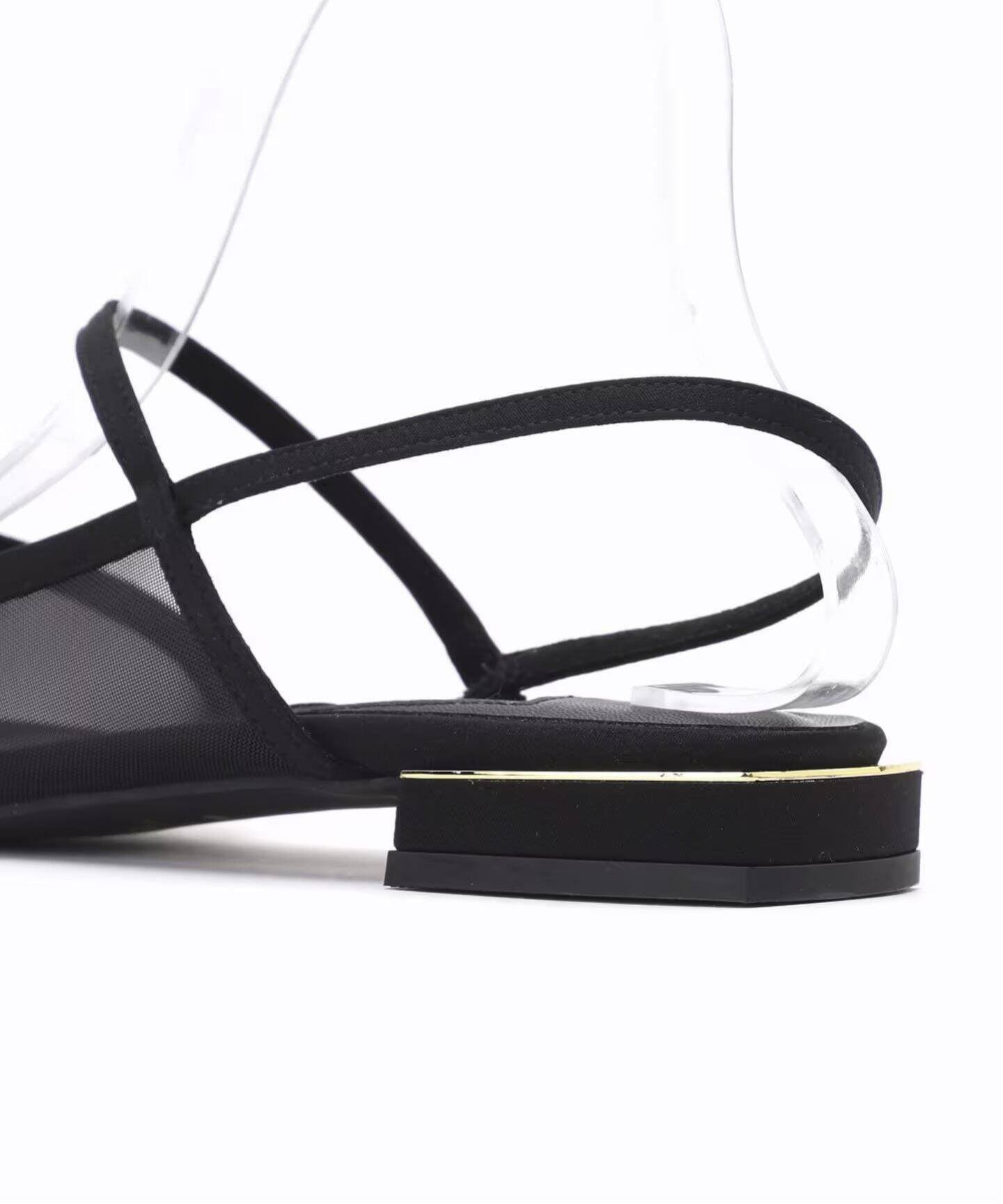 LE TALON｜《追加》GRISEポインテッドコンビストラップスリングバック