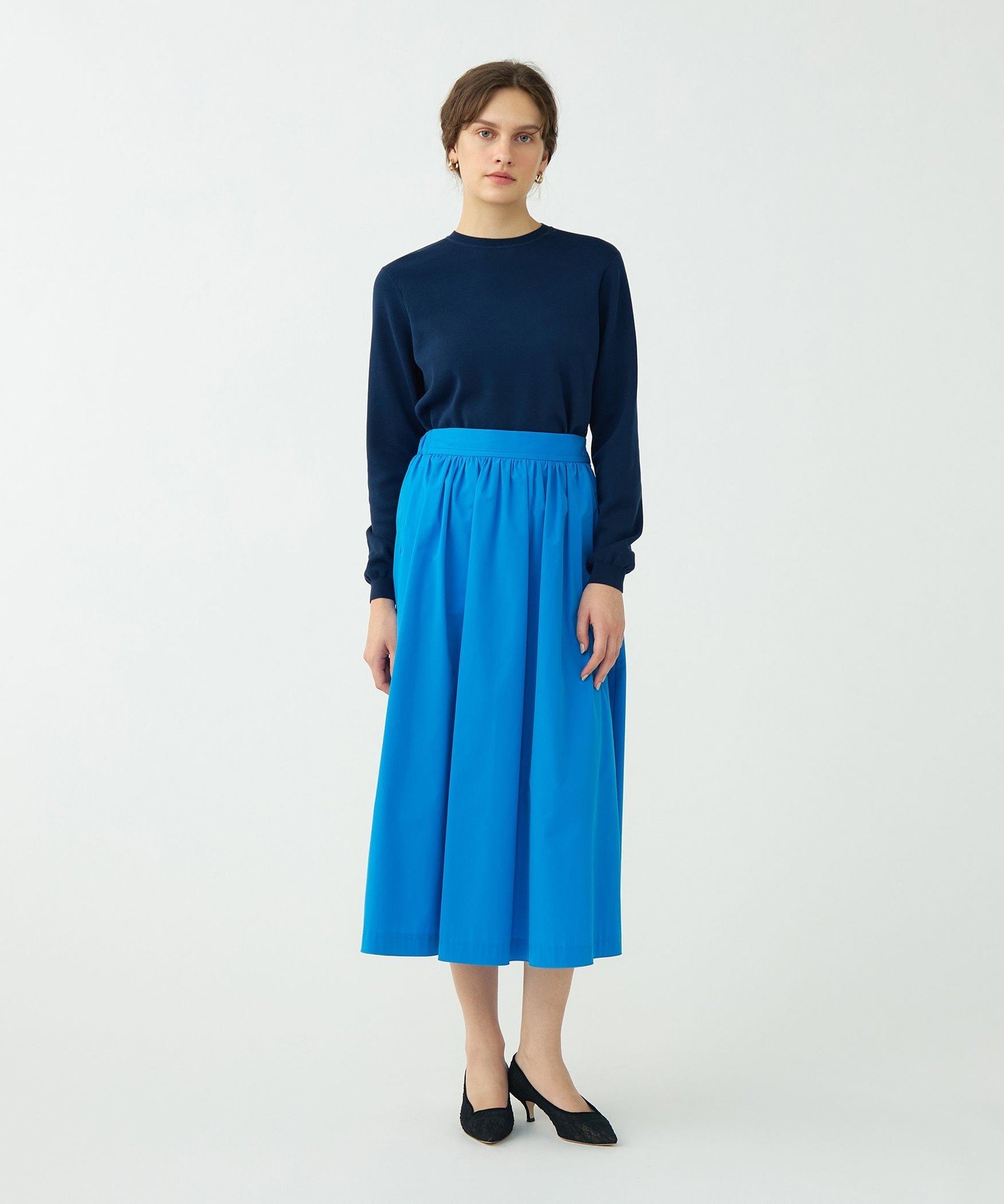 TOMORROWLAND｜ストレッチタフタ ボリュームギャザースカート