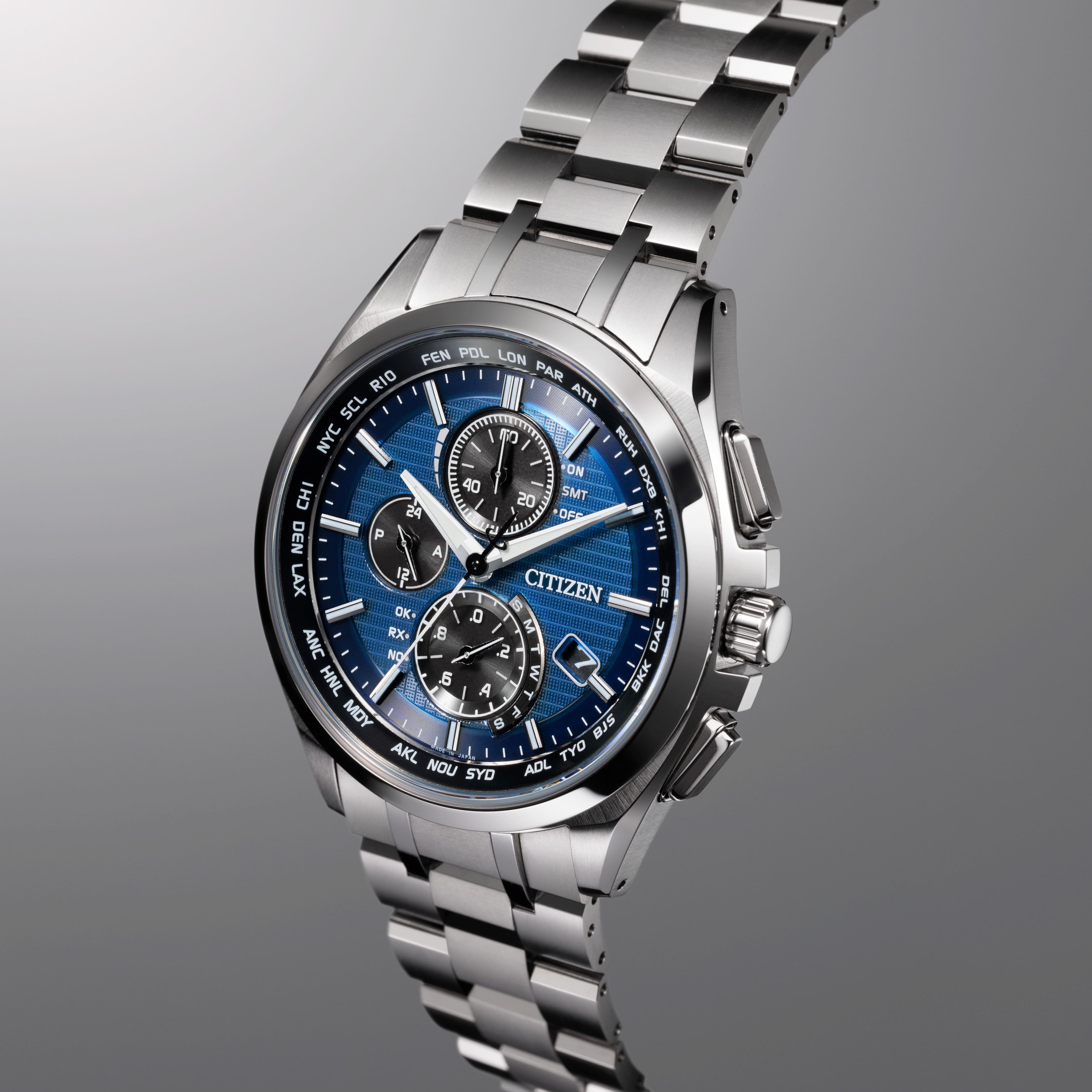 CITIZEN｜シチズン アテッサ メンズ エコ・ドライブ電波時計 ATTESA