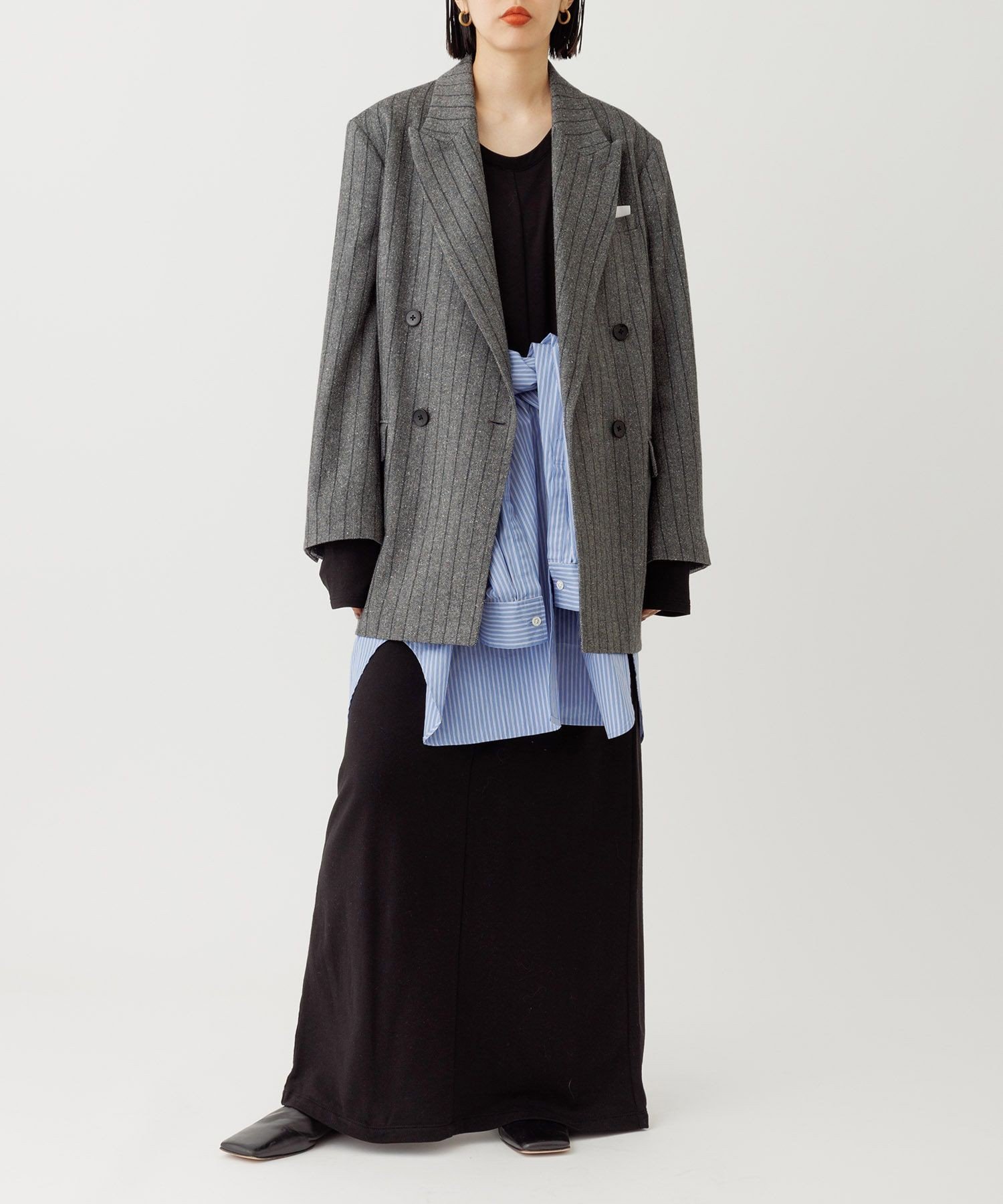 ADAM ET ROPE'｜ダブルブレストツイード&チェックジャケット | Rakuten