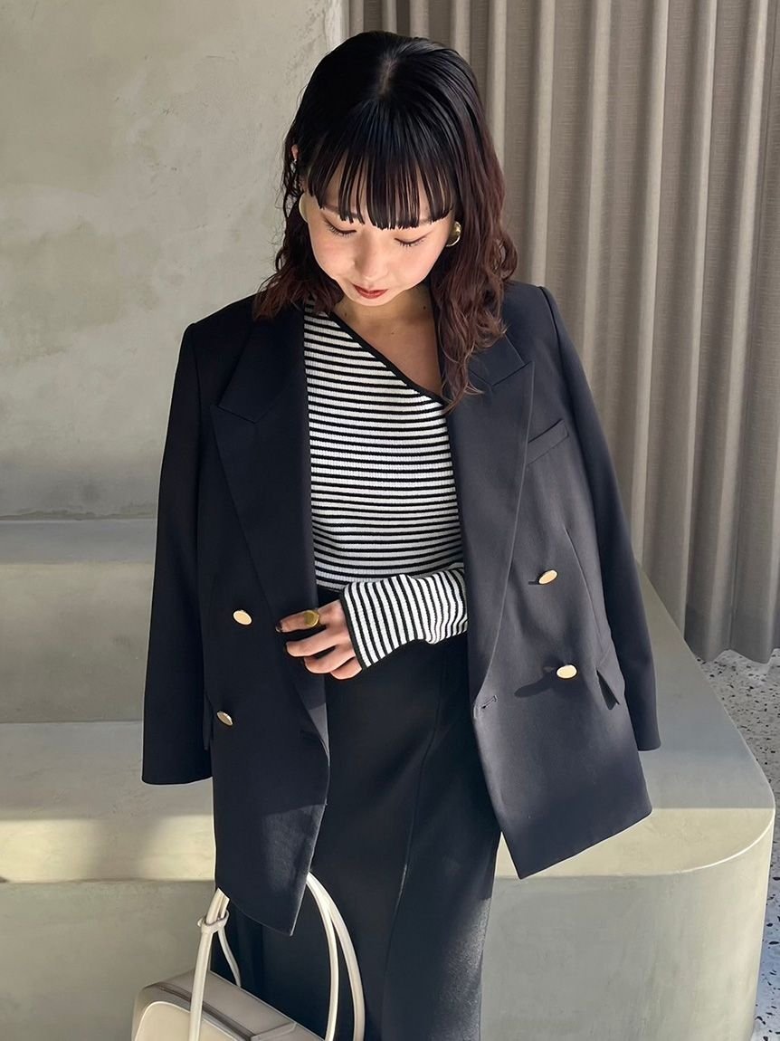 Mila Owen｜金釦ダブルブレストブレザー | Rakuten Fashion(楽天