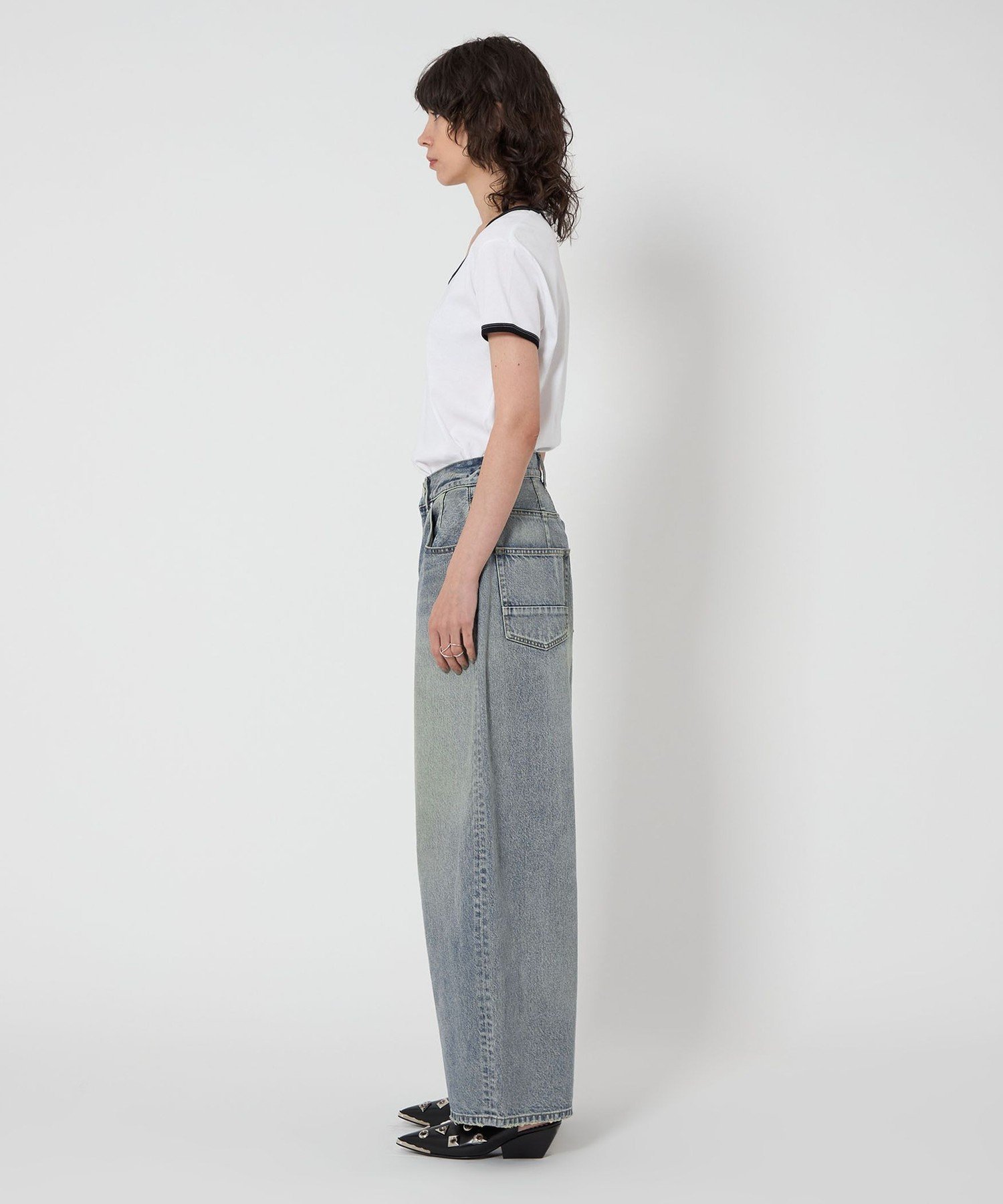 ASTRAET アストラット　ビッグバルーンデニムパンツ　　ユニセックス専用 ASTRAET＞コーティング BIG バルーンデニムパンツ UNISEX