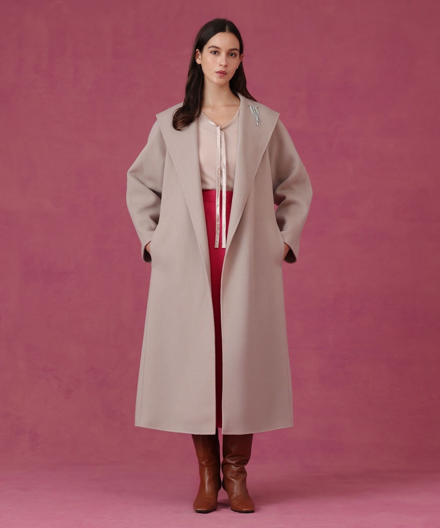 ANAYI｜シャルムリバービッグカラーコート | Rakuten Fashion(楽天