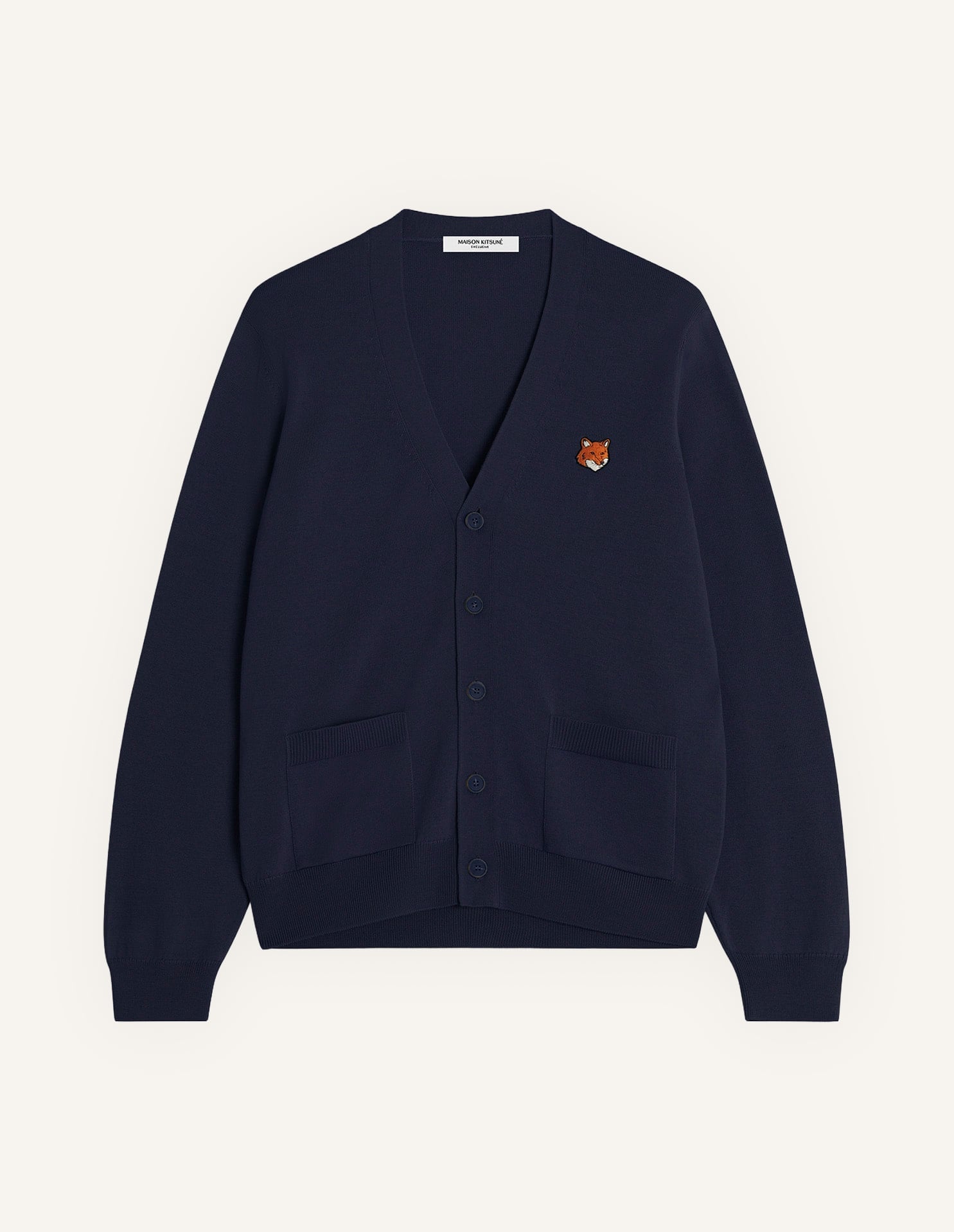 MAISON KITSUNE｜Maison Kitsune/(M)FOX HEAD MERINO REGULAR CARDIGAN