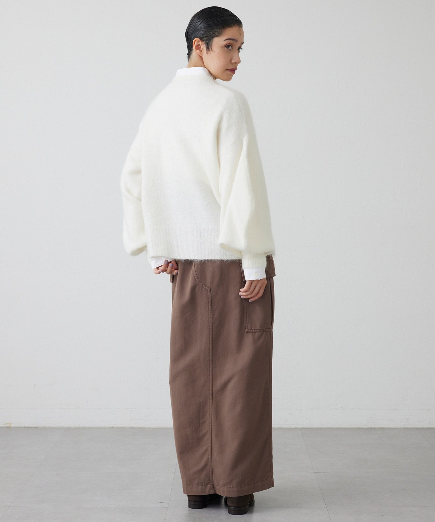 Whim Gazette｜【THE PAUSE】バレルスリーブニット | Rakuten Fashion