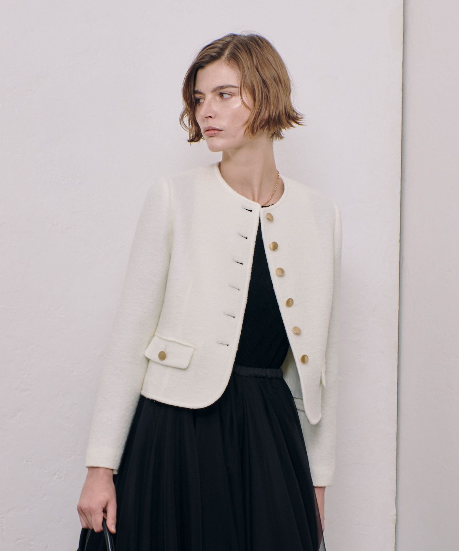 allureville｜ブークレーノーカラージャケット | Rakuten Fashion(楽天