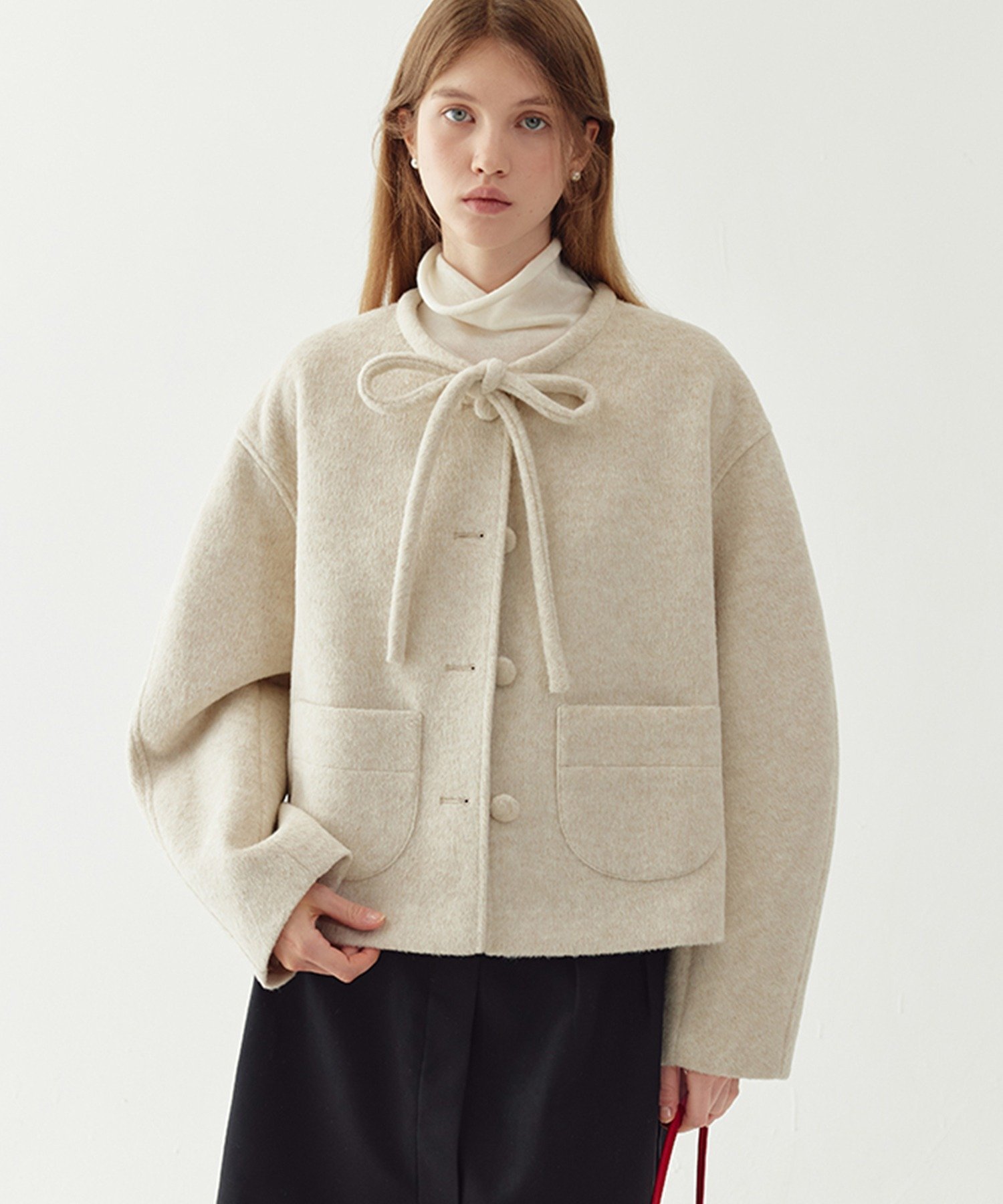 chuclla｜リボンタイ ショートコート FQ24W101 Fano Studios | Rakuten