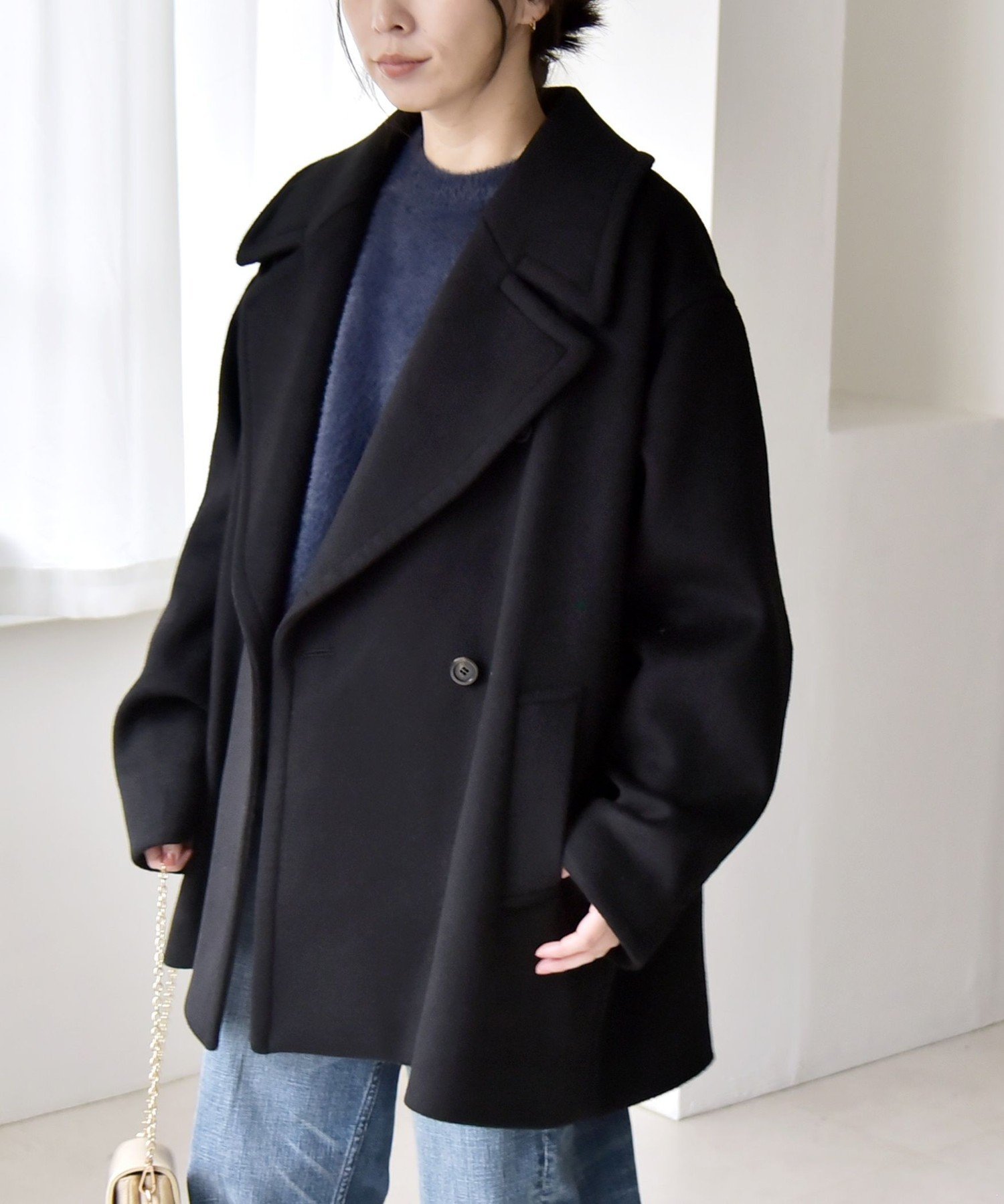 SHIPS｜quaranciel: PURE WOOL ダブルブレスト テーラード ハーフ