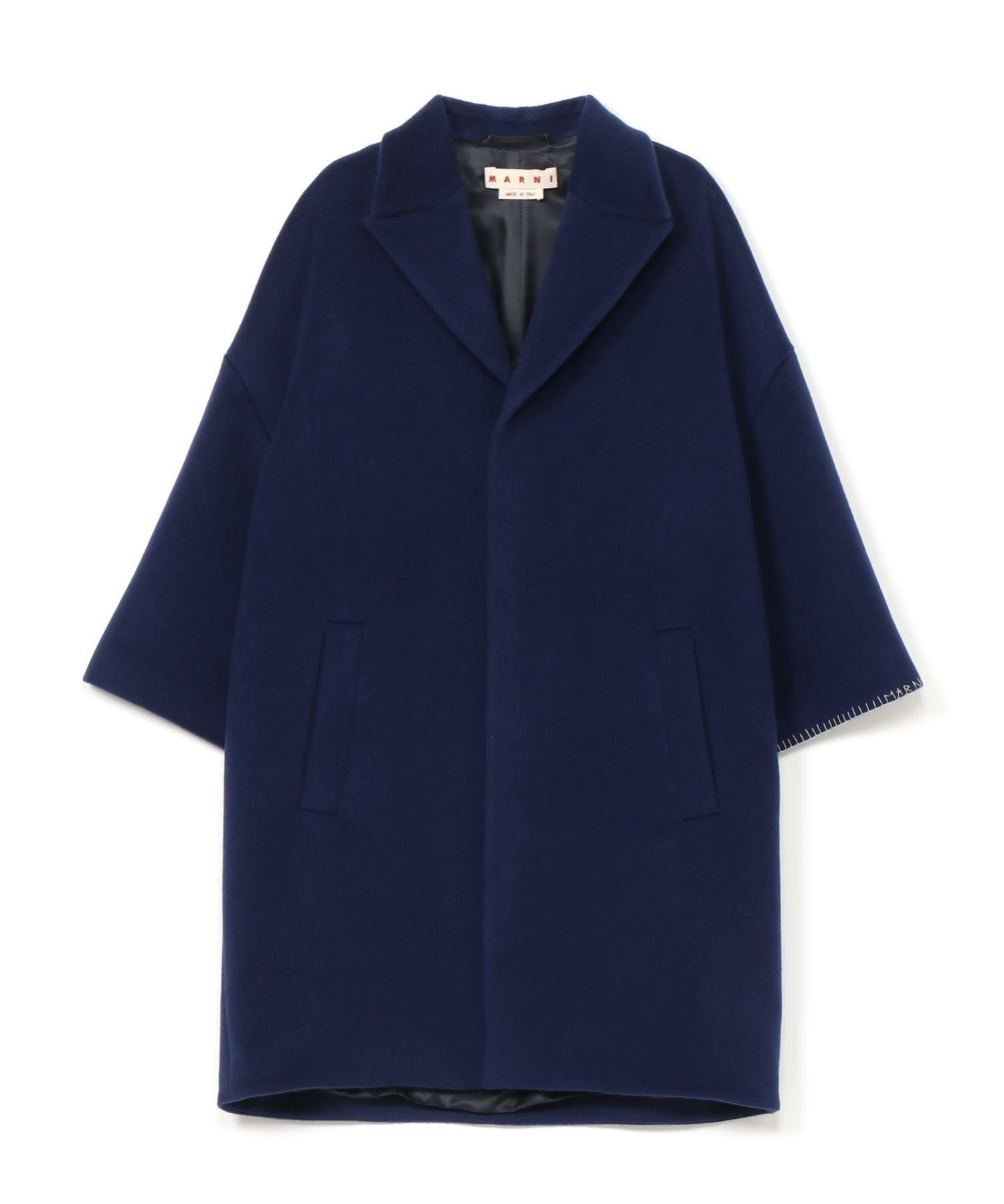 楽天市場】MARNI（カラーネイビー）（コート・ジャケット｜レディース