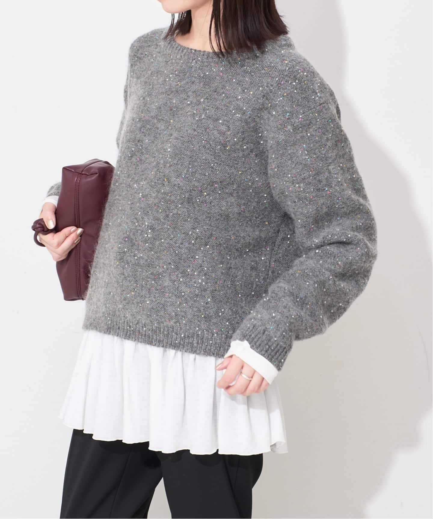 SLOBE IENA｜スパンコールニット | Rakuten Fashion(楽天ファッション