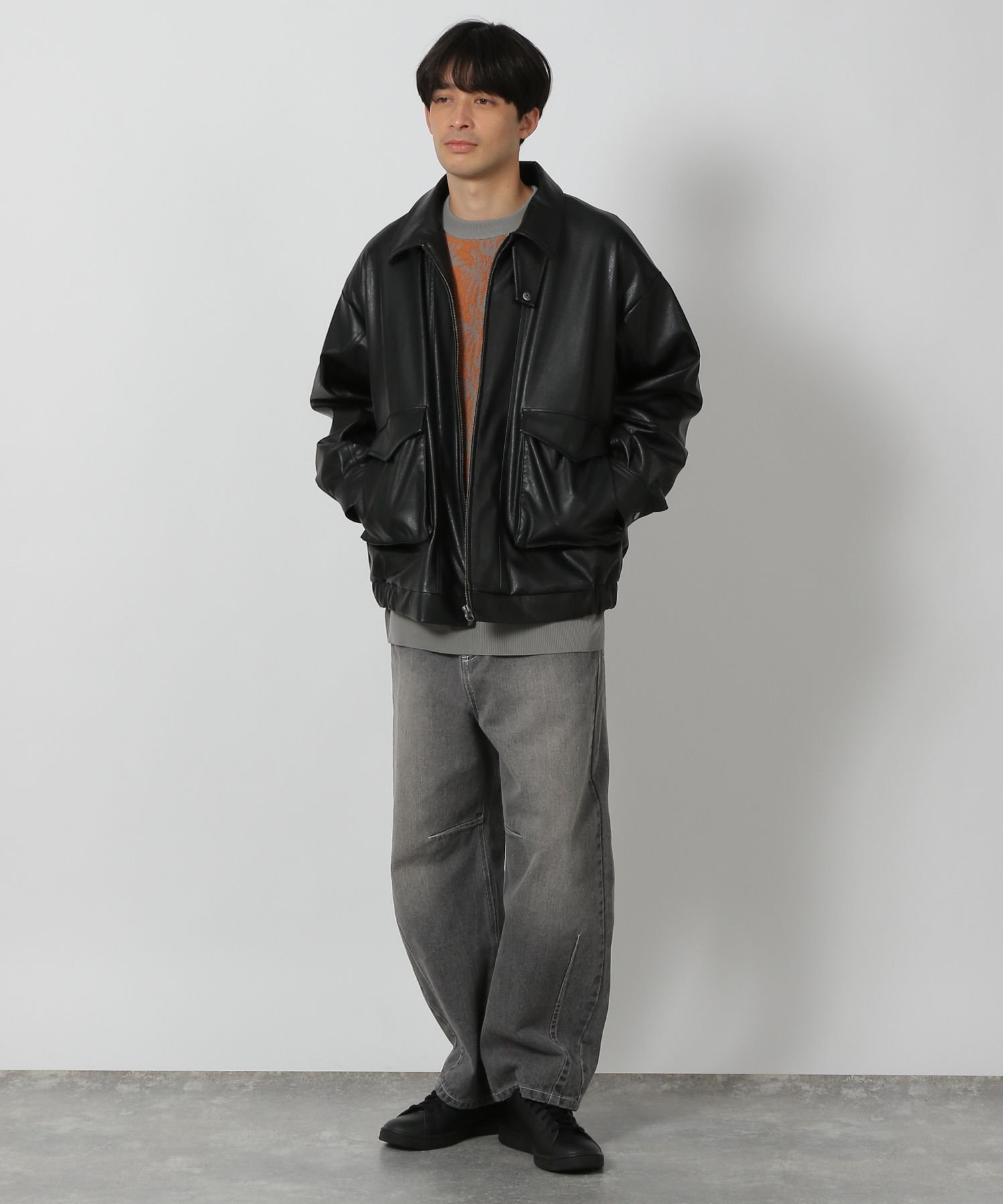 LAKOLE｜PUレザージップブルゾン | Rakuten Fashion(楽天ファッション