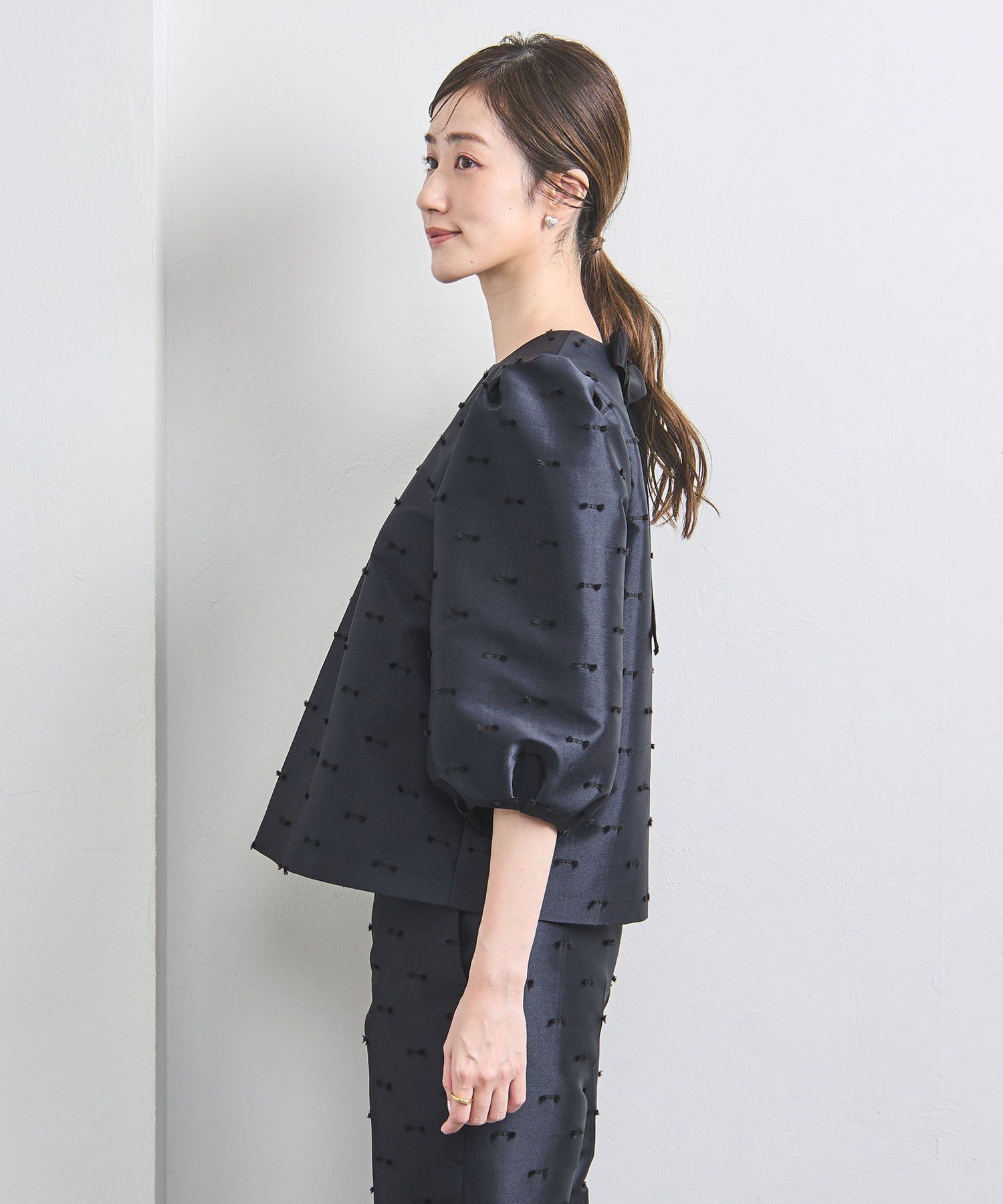 UNITED ARROWS LTD. OUTLET｜リボン カットジャガード ブラウス