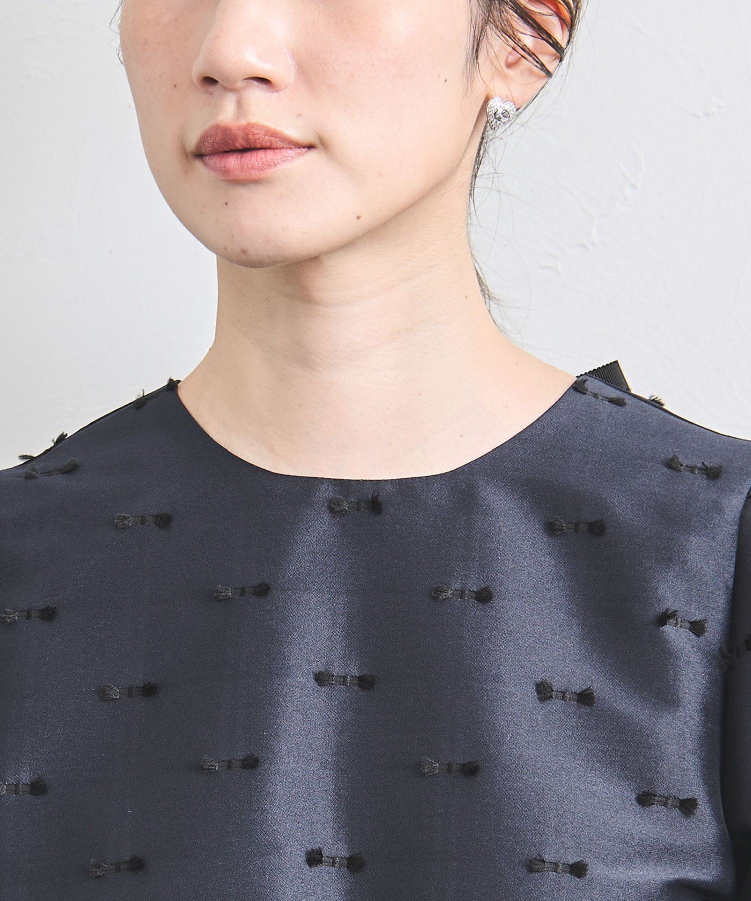 UNITED ARROWS LTD. OUTLET｜リボン カットジャガード ブラウス