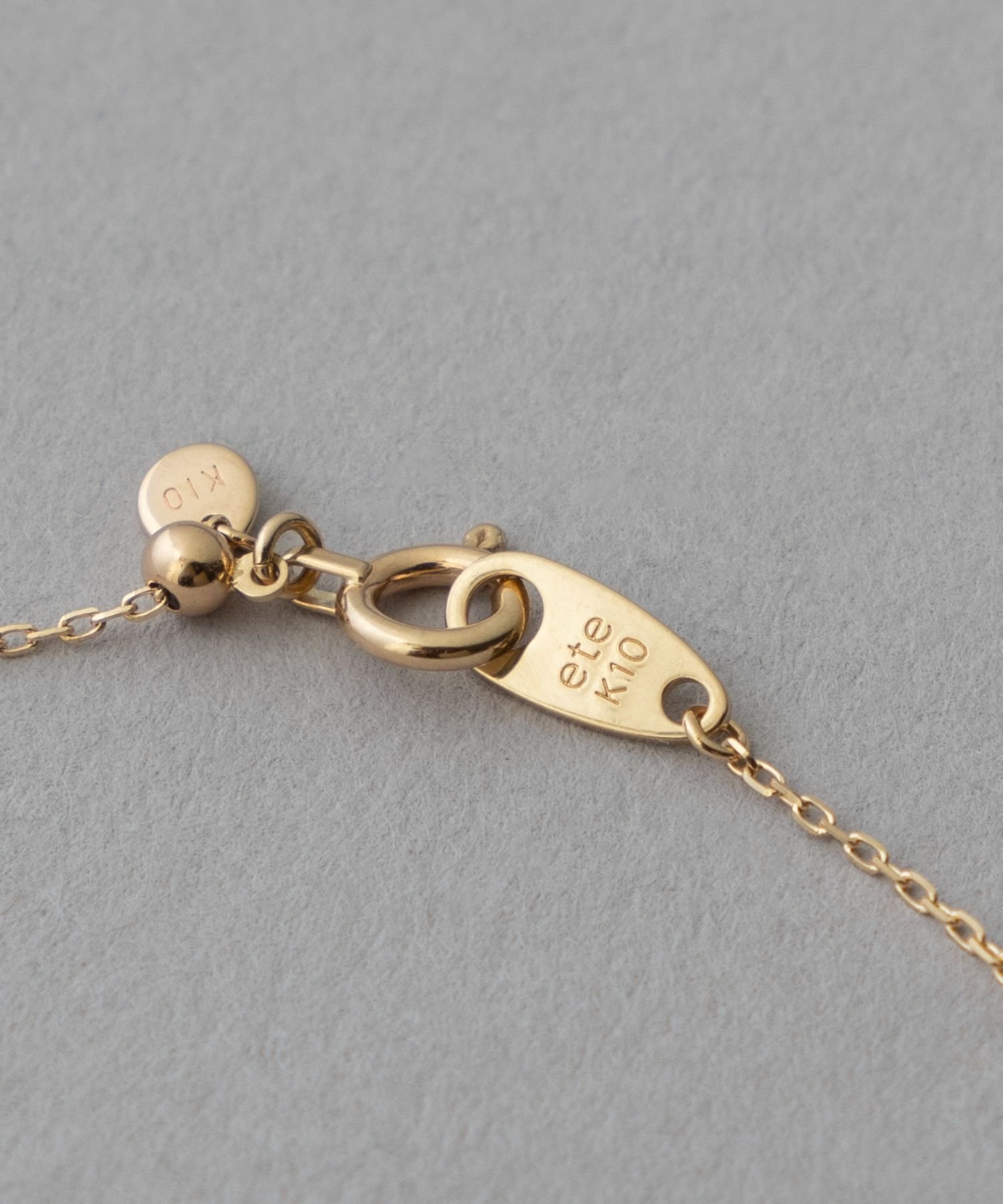 ete｜K10YG ブリリアント ブラウンダイヤモンド ブレスレット